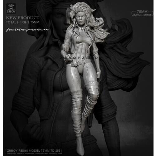 H75mm Resin model kits figure self-assembled TD-2551