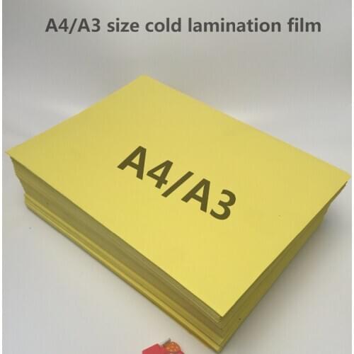Good price of A4 A3 size cold lamination film sheets for wholesale