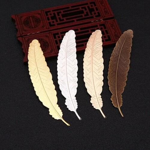 Creative Metal Beautiful Cool Book Page Mark Retro Feather Bookmark Children Student Gift Stationery School Office Supplies New
