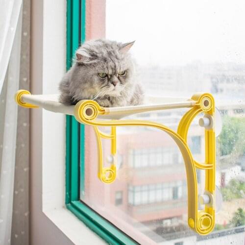 Cat Bed Window Mounted Cat Hammock Bed Pet Seat Super Suction Cup Hanging Lounger Soft Warm Bed For Cats Small Dogs Rabbits