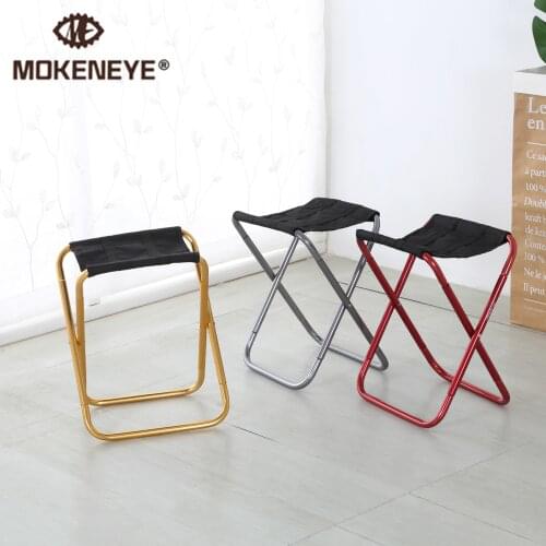 Lightweight Chair Folding Extended Seat Portable Moon Chair Aluminium Alloy Ultralight Detachable Office Home Camping Fishing