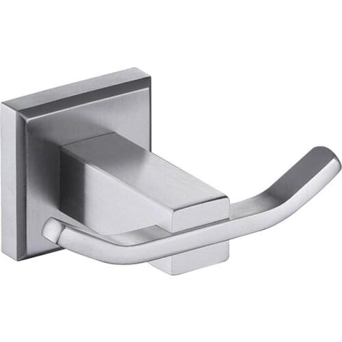 Bathroom Matte Black /Brushed Single Hook SUS 304 Stainless Steel Towel/Robe Hook for Bath Kitchen Heavy Duty Wall Mounted