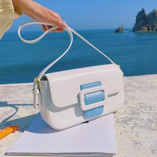 Fashion Handbags For Women 2021 Summer Trendy Ladies Brand Underarm Shoulder Messenger Bag Personalized Small Flap Square Bag