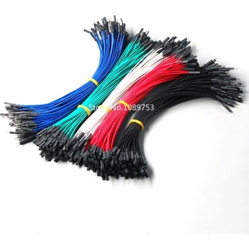 50pcs DIY Electronic Kit Breadboard Dupont Cable For Arduino 20cm 2.54mm Line Male Female Dupont Jumper Wire Cable 1P Connector