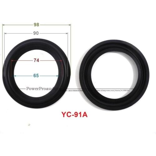 New 10 pcs /lot = 5 Pair 4 inch Woofer Repairable Parts / Speaker Rubber Surround (98mm / 90mm / 74mm / 65mm )