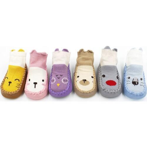 Toddler Baby Girl Boy Shoes First Walker Newborn Baby Cartoon Newborn Baby Girls Boys Anti-Slip Socks Slipper Shoes Boots