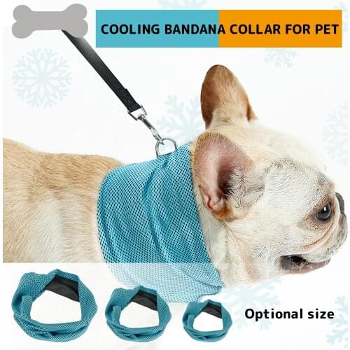Cooling Dog Bandana Breathable Heat Dissipation Cooling Collar for Dogs Cooling Dog Headscarf Ice Pad Sunstroke Pet Collar Dog