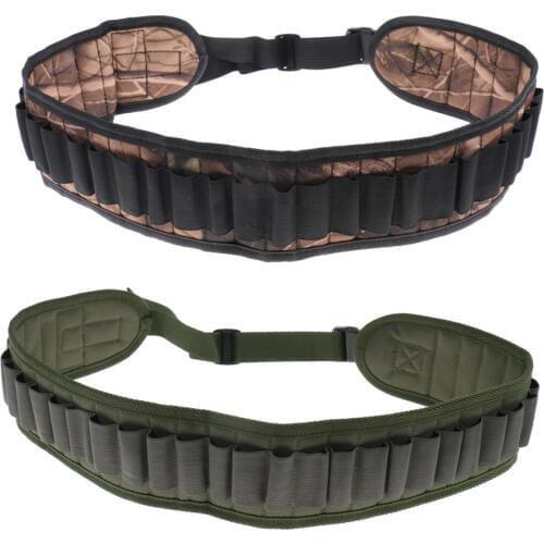 30Holes Carrier Hunting Belt Cartridge Belt Bullet Holder QD Buckle Adjustable Strap Hunting Tool for Fishing Rescuing Exploring