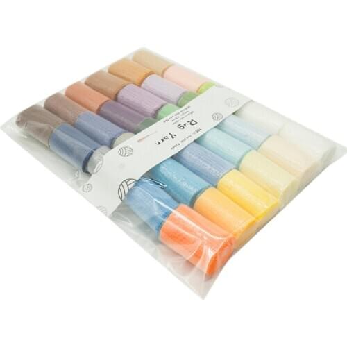 30 Assorted Colors Latch Pre Cut Wool Yarn Set for Tapestry Knotted Rug Making Dropshipping