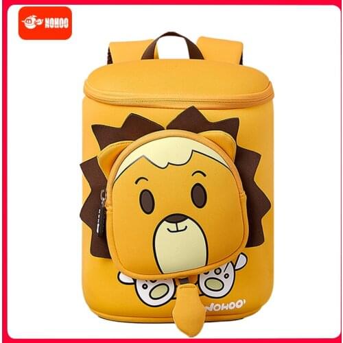 NOHOO Toddler Kids Backpack Waterproof Pre School Bag Cute 3D Animal Children School Backpack for Boys Girls with Safety Leash