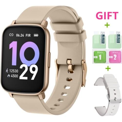 2021 Smart Watch Men Women Fitness Tracker Heart Rate Sleep Monitor DIY Clock IP68 Waterproof Sports Smartwatch for Android iOS