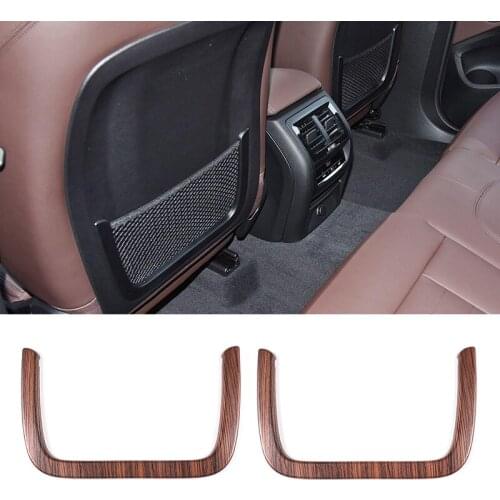 Pine Wood Grain For BMW X3 G01 2018 Car ABS Seat Net Decoration Frame Trim Car Accessories