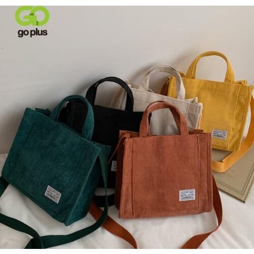 GOPLUS Corduroy Womens Bag 2021 Fashion Bags Ladies Luxury Bags Reusable Shopping Bags Sac A Main Femme Bucket Handbag