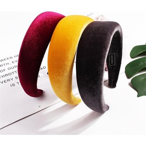 Sponge Velvet Headband for Women Girl Korean Wide Coral Fleece Hair Band Accessori Fashion Diademas Bandeau Cheveux Wholesale