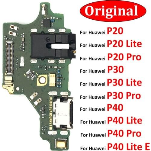New USB Connector Charger Charging Port For Huawei P20 Lite Dock Charge Board Flex Cable Replacement Parts