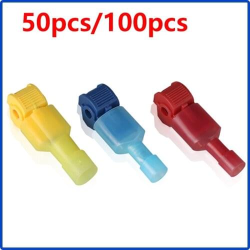 100PCS(50set) Quick Electrical Cable Connectors Snap Splice Lock Wire Terminal Crimp Wire Connector Waterproof