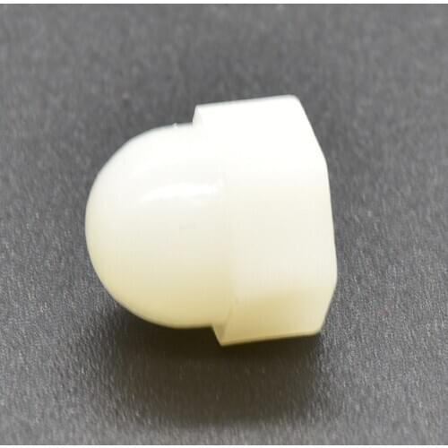 20/10Pcs DIN1587 M3 M4 M5 M6 M8 M10 M12 Black And White Nylon Nut Plastic Cap Nuts Decorative Acorn Nut