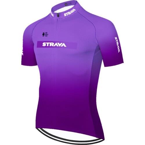 2021 team Strava bike clothing men ​quick dry team bicycle jersey men ​Summer breathable ropa ciclismo hombre verano