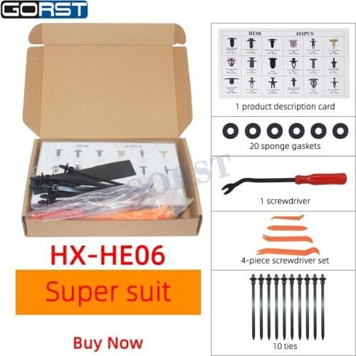 Auto Fastener Clip Mixed Car Body Push Retainer Pin Rivet Bumper Door Trim Panel Retainer Fastener Kit For Ford 18 Size 415pcs