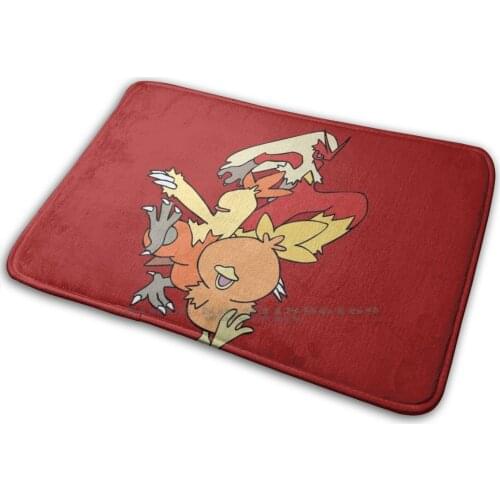 Blaziken Line Mat Rug Carpet Anti-Slip Bedroom Entrance Door Mat Blaziken Torchic Torchick Torchik Combusken Fire Go