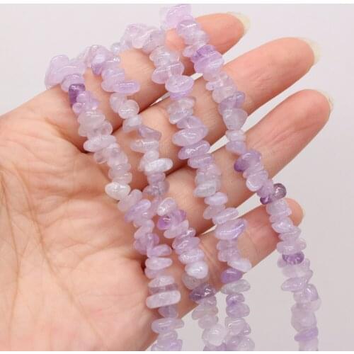 Natural Stone Beads irregularly Shaped Light Amethyst Loose Spacer Beaded For Jewelry Making DIY Bracelet Necklace Accessories
