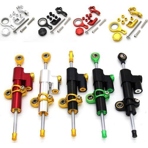 Motorcycle CNC Damper Steering Stabilizer Linear Reversed Safety Control with Bracket For YAMAHA YZF R6 2006-2016 R1 2009-2012