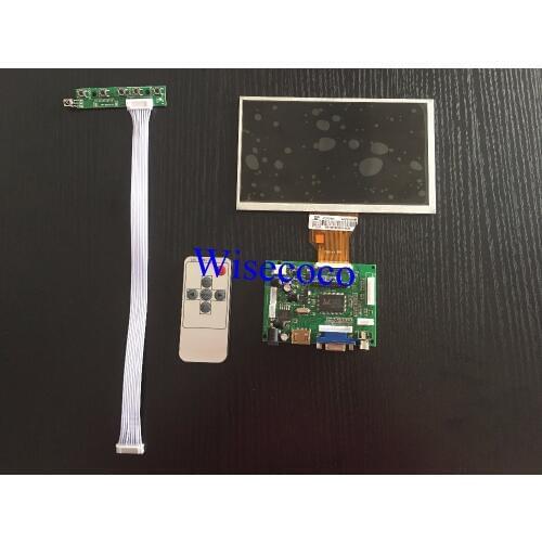 For INNOLUX 7.0 inch Raspberry Pi LCD Display Screen TFT LCD Monitor AT070TN92 + Kit HDMI VGA Input Driver Board Free Shipping