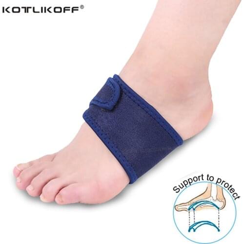 Breathable Elastic Silica Gel High Arch Orthotics Bandage for Heel Foot Pain Relief Plantar Fasciitis Orthopedic Insoles