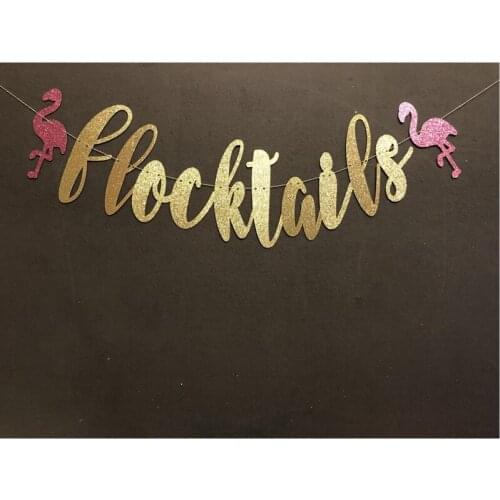 Personalised Flamingo Banners, Flocktails Banner, Beach Banners, Custom Bachelorette Banner, Design baby shower Flamingle Banner