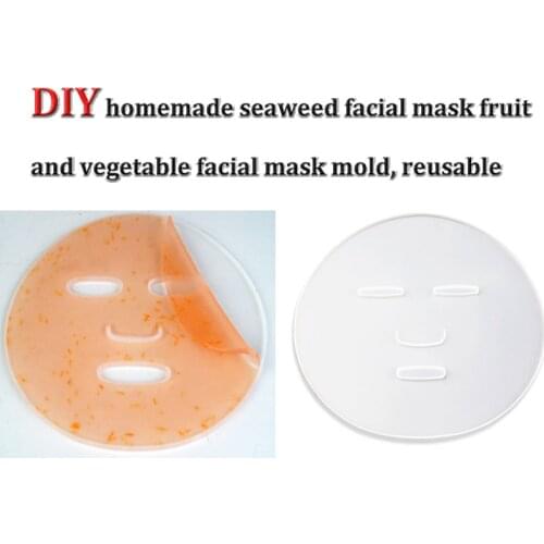 Hot Sale Reuseable Facial Mask Plate for Fruit Vegetable Mask Machine Maker Mask Mold Tray Clear Silicone Mask Making DIY Tool