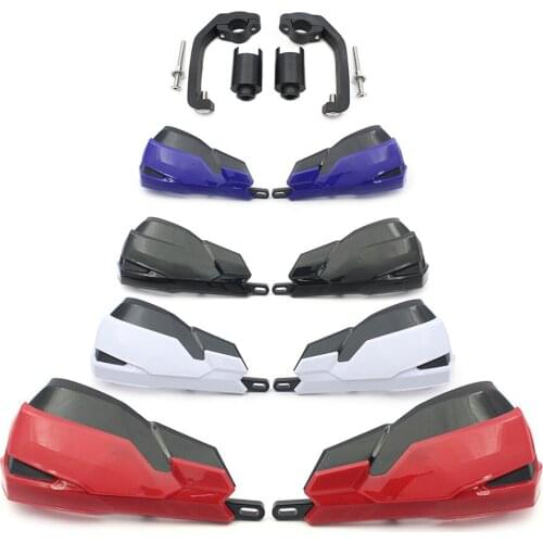 Robust Plastic+ Aluminum Stem Moto Handguard Protector Kit Handlebar Guard With Spoilers For Honda NC700 S/X NC750 S/X 2013-2017