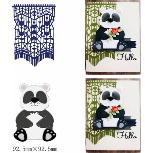 Streamers Panda Metal Cutting Dies Stencils For DIY Scrapbooking Photo Album Decorative Embossing Paper Card Craft Die Cut 2019
