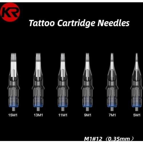 Newest 20 pcs M1 Disposable Tattoo Cartridge Needles Rotary Pen Sterile Tattoo Needles Supply Permanent Makeup