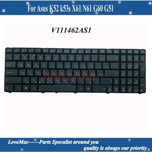 High quality Russian Laptop Keyboard for Asus K52 k53s X61 N61 G60 G51 MP-09Q33SU-528 0KN0-E02 RU02 04GNV32KRU00-2 V111462AS1 RU