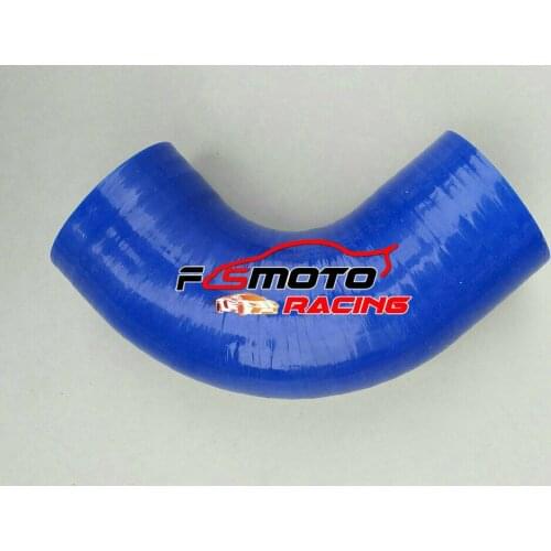 90 Degree Silicone Elbow Radiator Coolant Hose 57mm 2.25" 2 1/4" Intake pipe RED