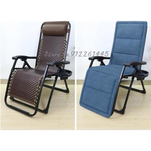 Folding Recliner Rattan Lunch Break Siesta Chair Balcony Wicker Chair Lazy Folding Chair Leisure And Comfortable Backrest Chair