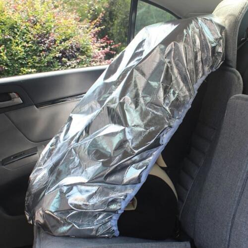 80x70cm Silver Aluminium Car Seat Sun Shade Cover Baby Infant Carriage Sunshade Cover Child Seat Deflect UV Rays Universal New