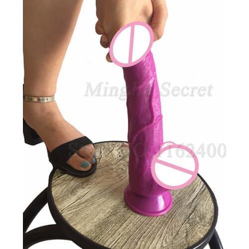 Super Huge Anal Dildo with Suction Cup Big Dong Realistic Glans Artificial Penis Dick Sex Toys For Women Lesbian Masturbation