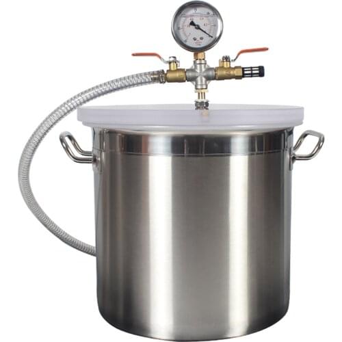 Stainless Steel Vacuum Barrel Laboratory Vacuum Equipment Drying Vessel Lab Dryer 20x20CM