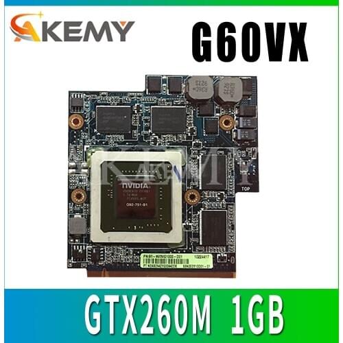 GTX 260M GTX260M Video Graphic Card G92-751-B1 for ASUS G60VX MXM VGA G51VX G51V G60VX REV 2.1 P/N 60-NV3VG1000-D01