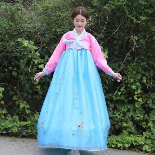 Classical Traditional Hanbok Women Korean Clothing Femme Korea Stage Dance Performance Apparel Dress Asian Clothes Ropa De Mujer