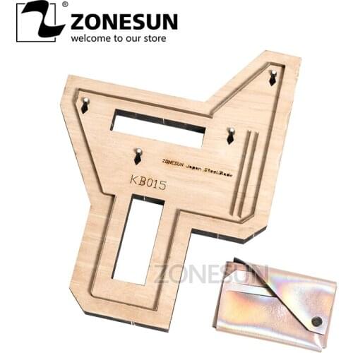 ZONESUN Credit Card holder coin purse Customized leather cutting die handicraft tool punch cutter mold DIY paper wallet cut die