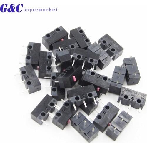 10pcs 12.8x5.8x6.5mm Mouse Microswitch Stable Pushbutton Micro Switch Switches diy electronics