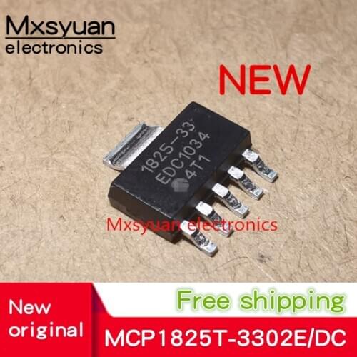 10pcs~50pcs/lot MCP1825T-3302E/DC 1825-33 SOT223-5 New original In stock