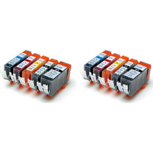 10PK compatible for Canon PGI-220 CLI-221Refillable Ink Cartridge With ARC Chip For Canon IP3600 IP4600 IP4700 MP540 MP560 MP620