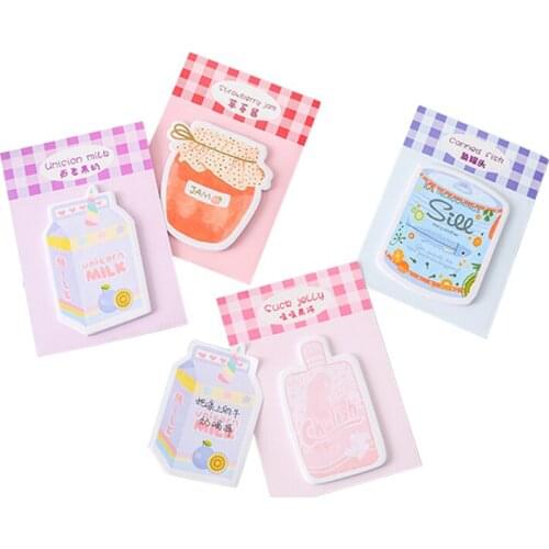 30packs/lot Cute Snacks series Fruit Paper Self-Adhesive Memo Pad N Times Sticky Notes Office School Supplie Wholesale