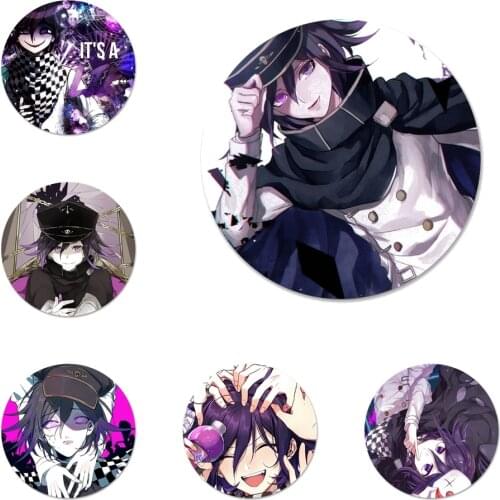 58mm Kokichi Ouma Girl anime Icons Pins Badge Decoration Brooches Metal Badges For Backpack Decoration