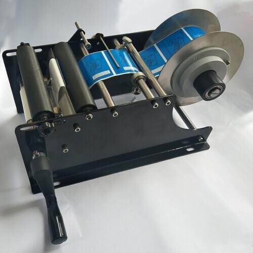 Simple Manual Handy Round Wine Bottle Adhesive Sticker Label Applicator For PET Plastic Bottle Packing Labeling Machine