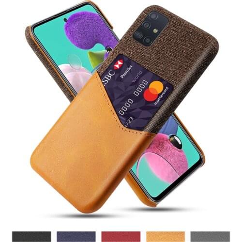 Business Case Card Slots Cover For Samsung Galaxy A71 A51 A21S A31 A50 A30 A70 A21 A81 A91 A20 A10 A40 A60 A80 SM-A71 Case Funda