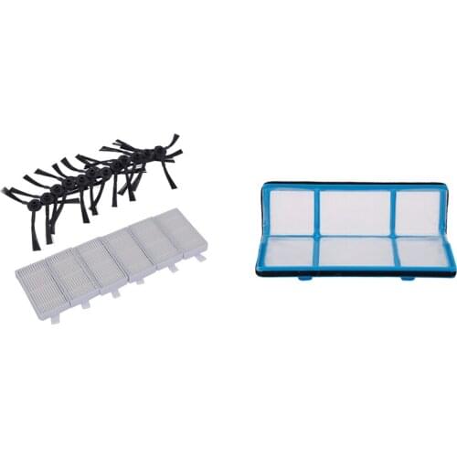 12X Side Brush 6X HEPA Filter Kit For CHUWI Ilife V5S V5 X5 Ilife V3S V3S Pro V3L V5S & 1X Primary Dust Hepa Filter